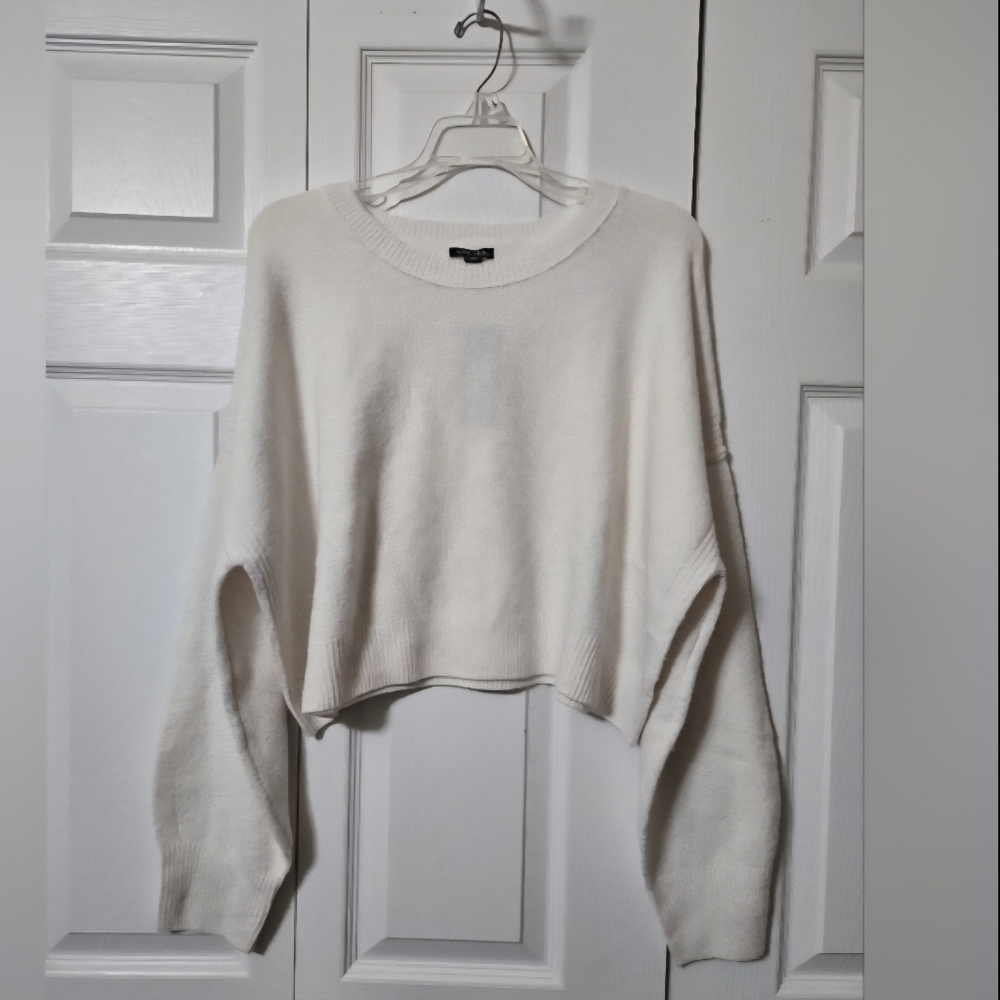Ivory Crop Length Sweater, XL, Wild Fable, New with Tags